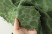 ткань трикотаж зеленый с узором