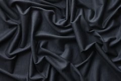 ткань чёрный трикотаж из шерсти Италия