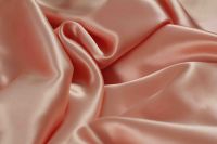ткань бледно-розовый атлас атлас шелк однотонная розовая Италия
