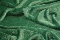 ткань зеленый бархат в полоску Италия