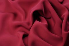 ткань шармуз винного цвета шармюз шелк однотонная бордовая Италия