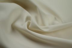 ткань креп шелк с хлопком креп шелк однотонная белая Италия