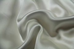 ткань белый шелковый атлас Италия