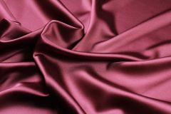 ткань атлас с эластаном винного цвета атлас шелк однотонная бордовая Италия
