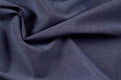 ткань джинсовка из шерсти костюмно-плательная шерсть однотонная синяя Италия
