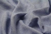 ткань голубой меланжевый лен