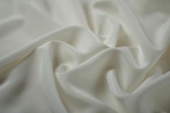ткань Атлас молочный атлас шелк однотонная белая Италия