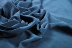 ткань крепдешин цвета морской волны крепдешин шелк однотонная синяя Италия