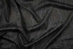 ткань черный кашемир с узором пэйсли пальтовые кашемир пейсли черная Италия
