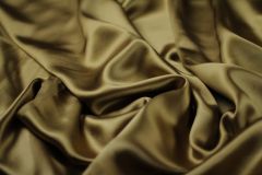 ткань атласное кади из шелка атлас шелк однотонная желтая Италия