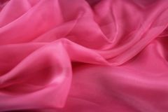 ткань органза цвета фуксии органза шелк однотонная розовая Италия