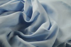 ткань легкий голубой лен сорочечная лен однотонная голубая Италия