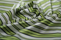 ткань шелковый атлас с зеленой полосой