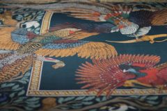 ткань шелковый платок с фазанами Италия