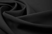 ткань черный костюмный шелк с клеевой