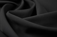 ткань черный костюмный шелк с клеевой