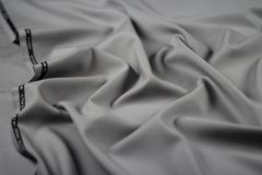 ткань шерсть костюмно-плательная шерсть однотонная серая Италия