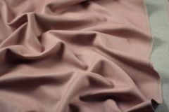 ткань двуслойный кашемир Лоро Пиана пальтовые кашемир однотонная розовая Италия