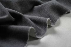 ткань бело-серая пальтовая шерсть пальтовые шерсть однотонная серая Италия