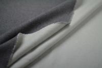 ткань бело-серая пальтовая шерсть 
