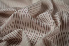 ткань шелк в полоску от LORO PIANA сорочечная шелк в полоску бордовая Италия