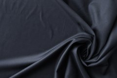ткань синяя шерсть полотняного плетения костюмно-плательная шерсть однотонная синяя Италия