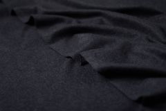 ткань трикотаж из кашемира угольного цвета трикотаж кашемир однотонная черная Италия
