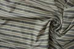 ткань лен с шелком в серую полоску костюмно-плательная шелк в полоску серая Италия