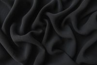 ткань черное кади из шелка