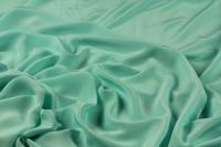 ткань шелковый крепдешин белесо-бирюзового цвета
