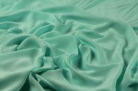 ткань шелковый крепдешин белесо-бирюзового цвета