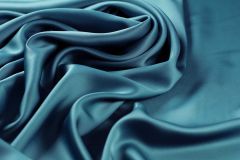 ткань кади цвета морской волны кади вискоза однотонная синяя Италия