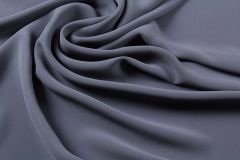 ткань кади серо-сиреневого цвета кади шелк однотонная фиолетовая Италия