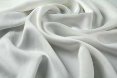 ткань белый лен с вискозой костюмно-плательная лен однотонная белая Италия