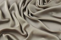 ткань шелковый сатин песочно-серого цвета Италия