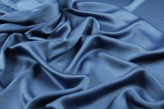 ткань сине-голубое вискозное кади Италия