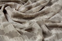 ткань шелковый крепдешин с облаками Италия