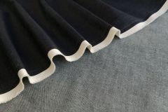 ткань темно-синяя джинсовая ткань джинсовая ткань хлопок однотонная синяя Италия
