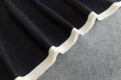 ткань джинсовая ткань с эластаном черно-синего цвета джинсовая ткань хлопок однотонная синяя Италия