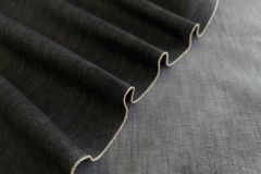 ткань черная джинсовая ткань джинсовая ткань хлопок однотонная черная Италия