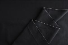 ткань джинсовая ткань черная джинсовая ткань хлопок однотонная черная Италия