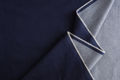 ткань джинсовая ткань сине-черного цвета джинсовая ткань хлопок однотонная синяя Италия