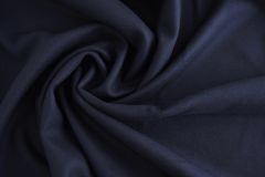 ткань пальтовая шерсть с кашемиром темно-синего цвета Италия