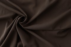 ткань шерсть шоколадного цвета костюмно-плательная шерсть однотонная коричневая Италия