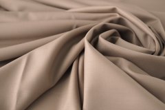 ткань шерсть с эластаном песочного цвета костюмно-плательная шерсть однотонная бежевая Италия