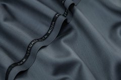 ткань шерсть с эластаном темно-серая костюмно-плательная шерсть однотонная серая Италия