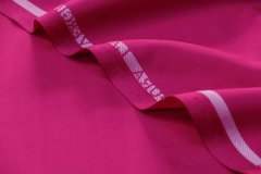ткань костюмная шерсть темная фуксия костюмно-плательная шерсть однотонная розовая Италия