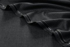 ткань шерсть цвета темно-серый меланж костюмно-плательная шерсть однотонная серая Италия