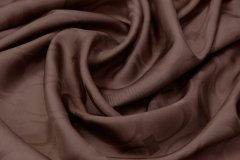 ткань жаккардовый шелк бордово-коричневый с логотипами костюмно-плательная шелк иные бордовая Италия