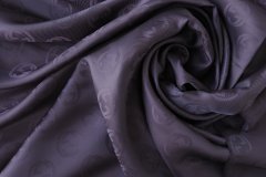 ткань подклад из вискозы серый с фиолетовым подтоном Италия